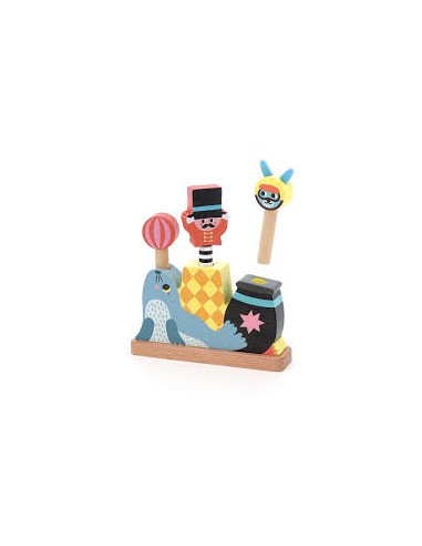 Pop-up Circus en Bois Vilac - Jeu Éducatif et Coloré pour Enfants