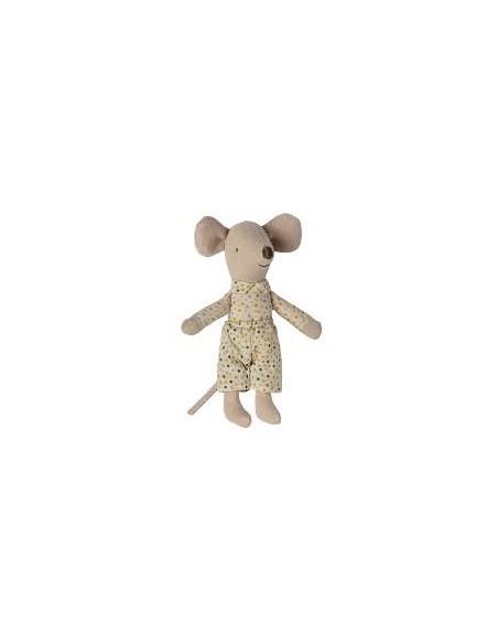 Souris Petit Frère Maileg – Avec Boîte d’Allumettes et Literie Douce | Jouet Miniature dès 3 Ans
