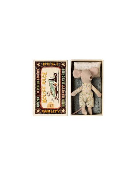 Souris Petit Frère dans sa boîte assortie - Maileg