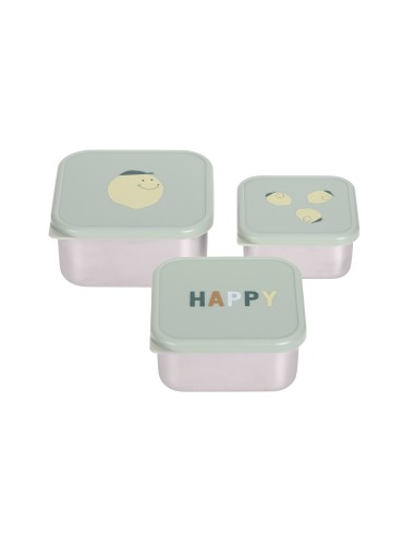 Lot de 3 boites a gouter Lemon - Laessig
