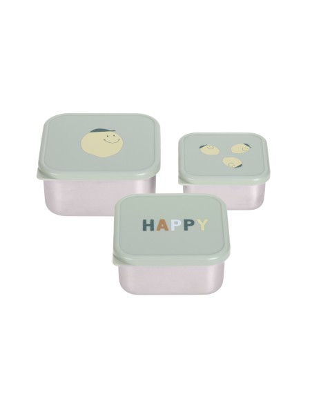Lot de 3 boites a gouter Lemon - Laessig