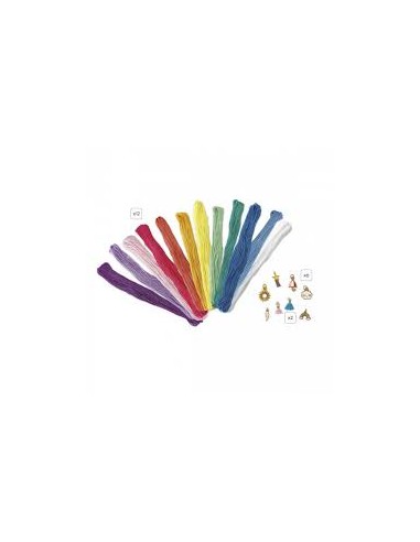 Coffret 30 bracelets enroules arc en ciel - Janod
