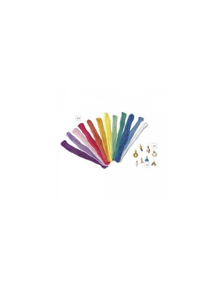 Coffret 30 bracelets enroules arc en ciel - Janod