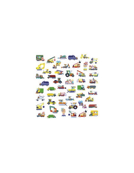 Gommettes véhicules x 50 - Janod