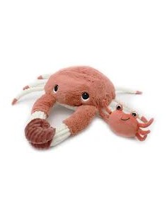 Peluche crabe cassecou et son bébé - Les deglingos