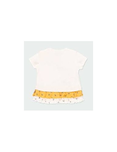 T-Shirt tricot bi matiere pour bebe fille 12 mois - Boboli