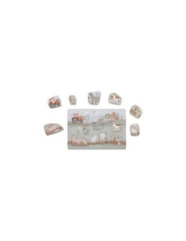Puzzle sonore Little Farm – Jouet éducatif en bois | Little Dutch
