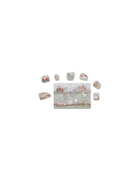 Puzzle sonore Little Farm – Jouet éducatif en bois | Little Dutch