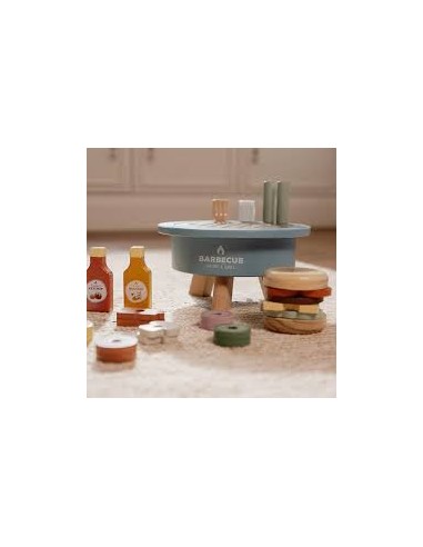 Barbecue en bois FSC – Set de jeu imitation | Little Dutch