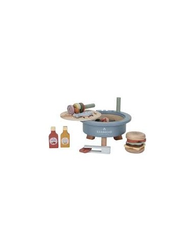 Barbecue en bois FSC – Set de jeu imitation | Little Dutch