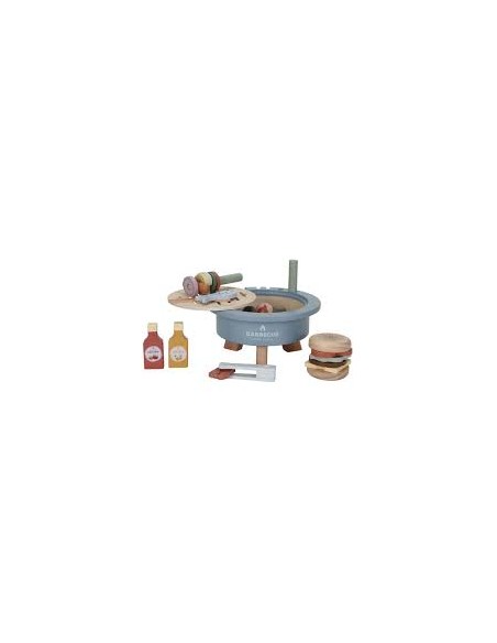 Barbecue en bois FSC – Set de jeu imitation | Little Dutch