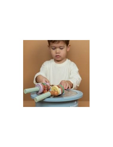 Barbecue en bois FSC – Set de jeu imitation | Little Dutch