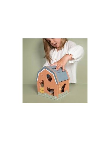 Boîte à Formes en Bois – Little Farm – Little Dutch | Jouet Éducatif Bébé 18 Mois FSC