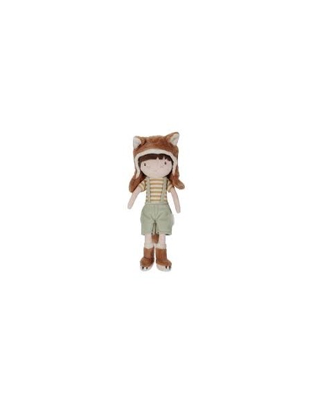 Poupée Sam – 35 cm – Little Dutch | Collection Forest Friends – Peluche Tissu Bébé dès 12 Mois