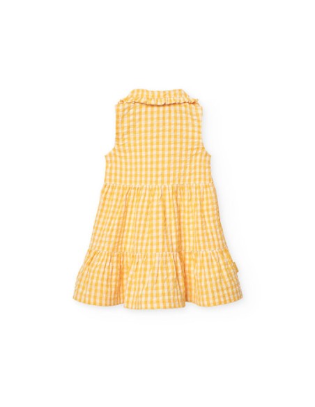 Robe en popeline a carreaux pour bébé - Boboli