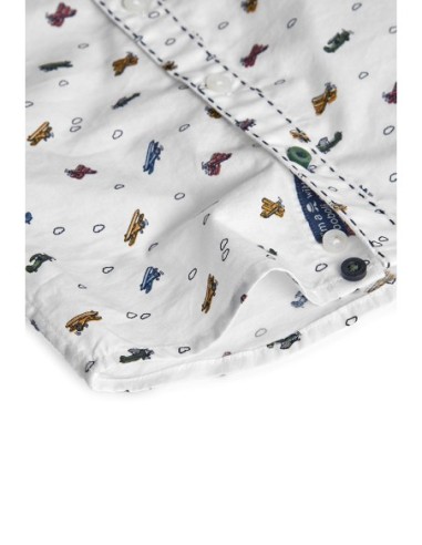 Chemise en popeline imprimée avion pour bébé - Boboli