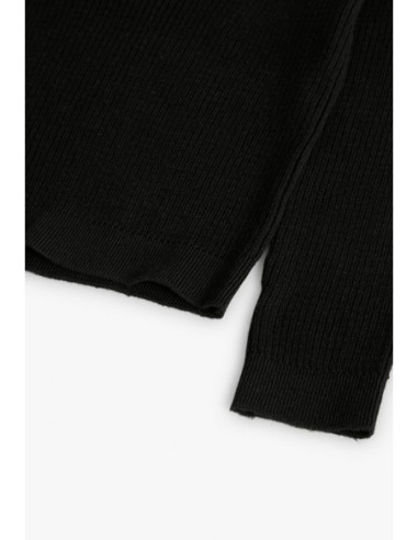 Pull en maille noir pour fille avec noeud - Boboli