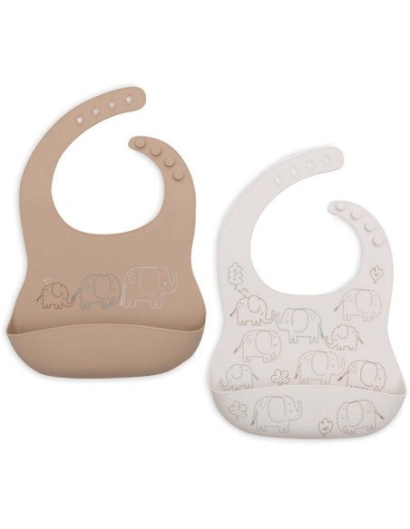 Bavoirs en silicone Eléphant - Jollein