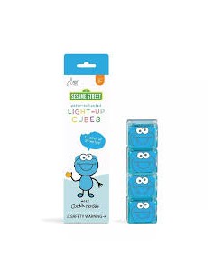 Cube lumineux bleu cookie monster - Glo Pals