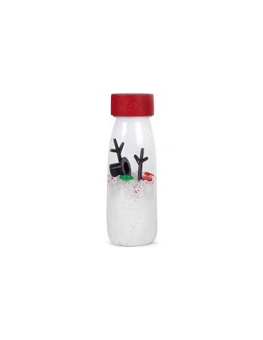 Bouteille sensorielle bonhomme de neige - Petit boum