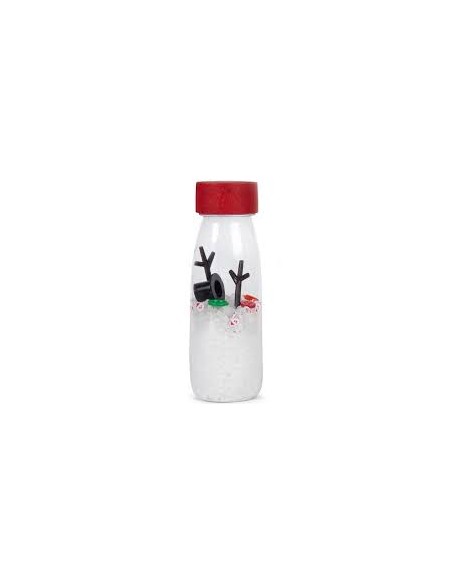Bouteille sensorielle bonhomme de neige - Petit boum