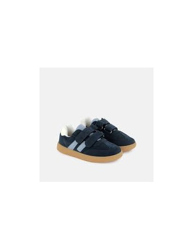 Chussure Yuzu lo scratch velours navy - Shoo pom
