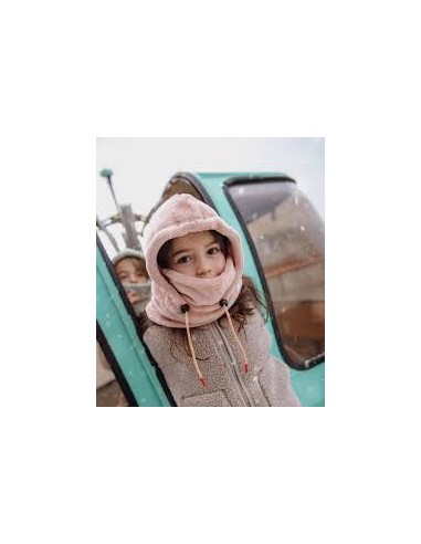 Cagoule polaire warmy pink - Hello Hossy