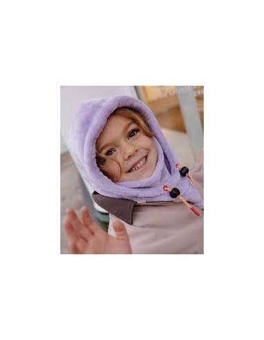 Cagoule polaire warmy mauve - Hello Hossy