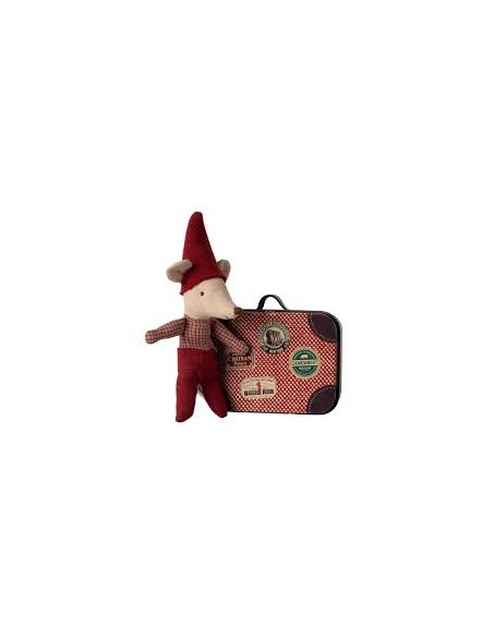 Souris de noel bébé dans sa valise - Maileg