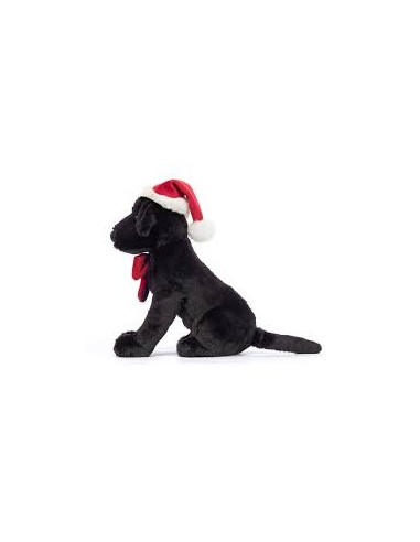 Jellycat – Winter Warmer Pippa Black Labrador – Peluche douce dès la naissance