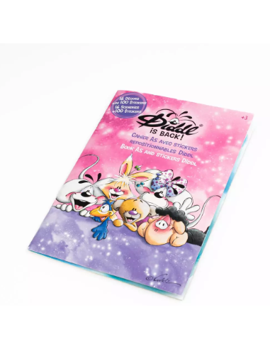 Cahier avec stickers repositionnables A5 Diddl - Diddl is back