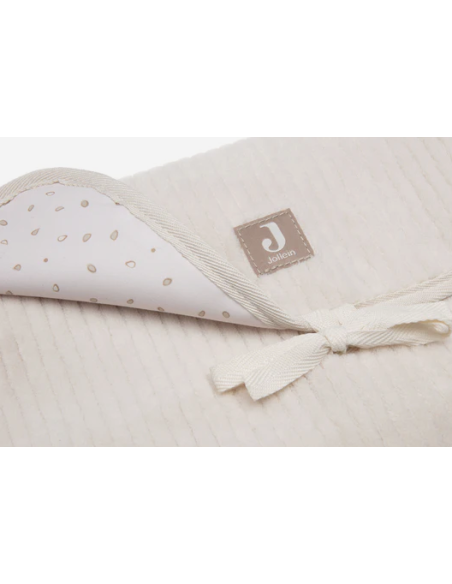 Tapis à Langer nomade Cloudy Rib Oatmeal - Jollein