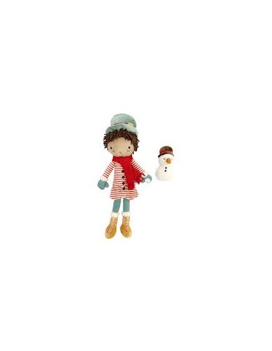 Poupée de Noël avec bonhomme de neige Jake - 35 cm