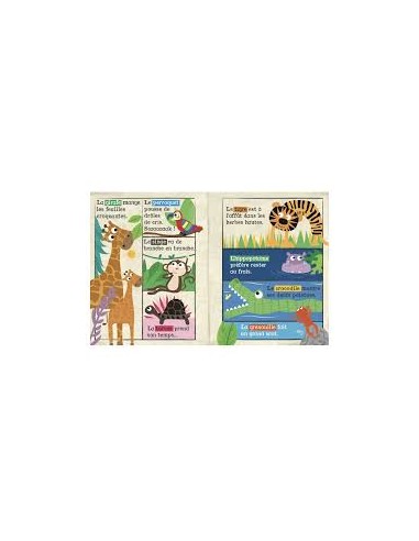 Mon Petit Journal en Tissu Safari – Livre bébé sensoriel | Crinkly