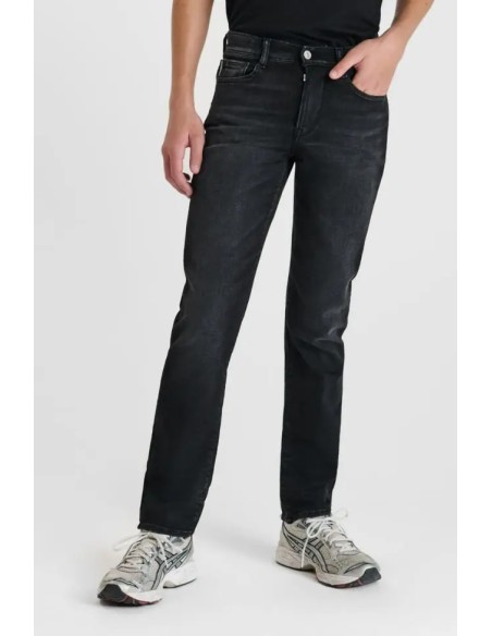 Jeans jogg regular mattia noir - Le temps des cerises