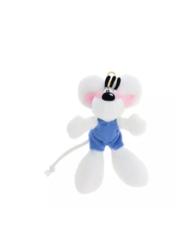 Porte-clés peluche Diddl en salopette Bleue 15cm - Diddl is back