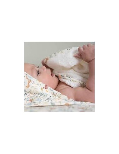 Cape de bain 100x100 cm forest friends - Little Dutch