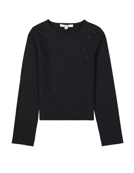 T-shirt a manches détail strass - Garcia