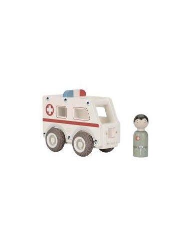 Ambulance en bois Little Dutch – Idée cadeau enfant