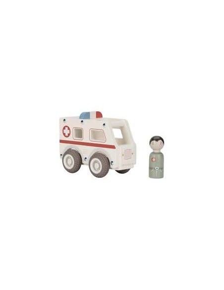 Ambulance en bois Little Dutch – Idée cadeau enfant