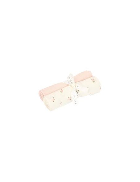 Langes Fairy Blossom 70x70 cm – Little Dutch | Lot de 2 en coton bio