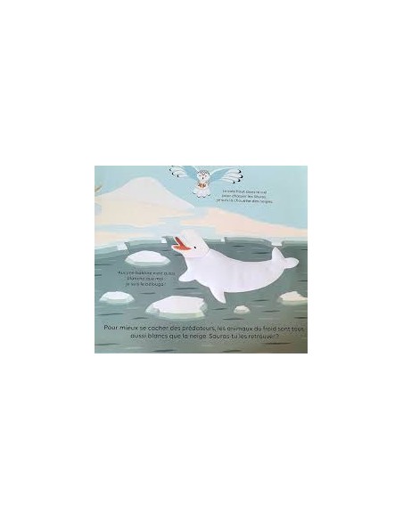 Livre à toucher Les animaux du froid – Milan | Livre éducatif bébé