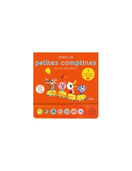Livre sonore Drôles de petites comptines – Milan | Éveil musical bébé