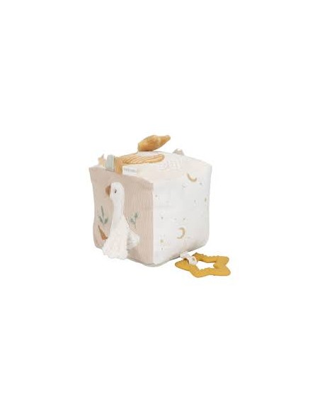 Cube d’Activités Newborn Naturals – Jouet éveil sensoriel pour bébé