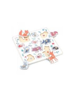 Encastrement boutons bois  Animaux du monde - Sarah Betz 2