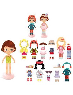 Le Dressing de Chloé – Poupée magnétique Vilac 2