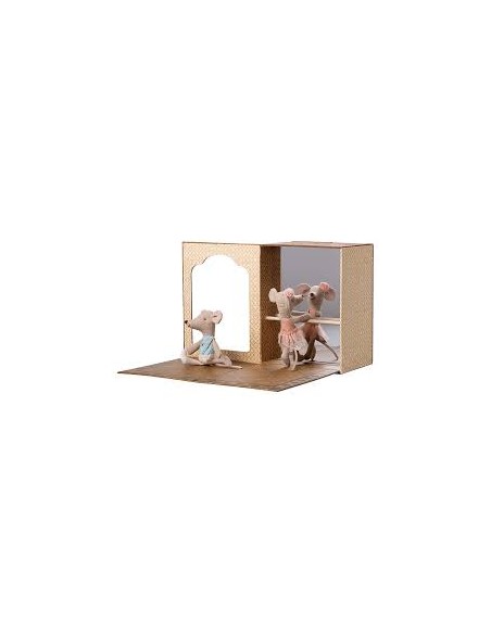Studio de Danse Maileg – Petite Sœur & Petit Frère | Coffret Danse