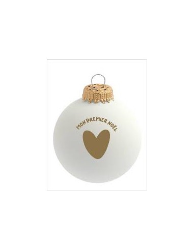 Boule de Noël à Personnaliser “Mon Premier Noël” – Baubel’s & Atelier Wagram | Souvenir Unique pour Bébé