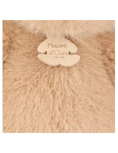 Peluche ours clementin miel amande 80 cm - Histoire d'ours 2