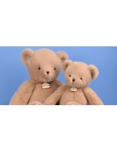 Ours Clémentin Miel amande 60 cm  Histoire d'ours – Peluche Douce et Réconfortante